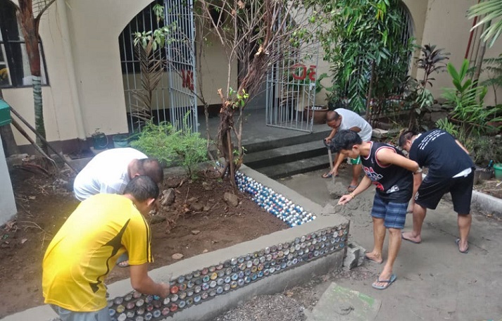 seminarians ecobricking 2