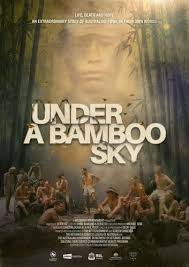 under a bamboo